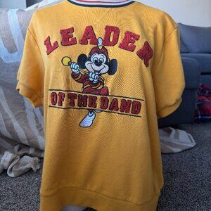 Disney Mickey Mouse “Leader of the Band” Sweatshirt | Vintage Disney Parks Sz S